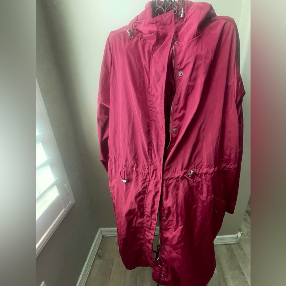 Torrid Deep Red Trench Coat